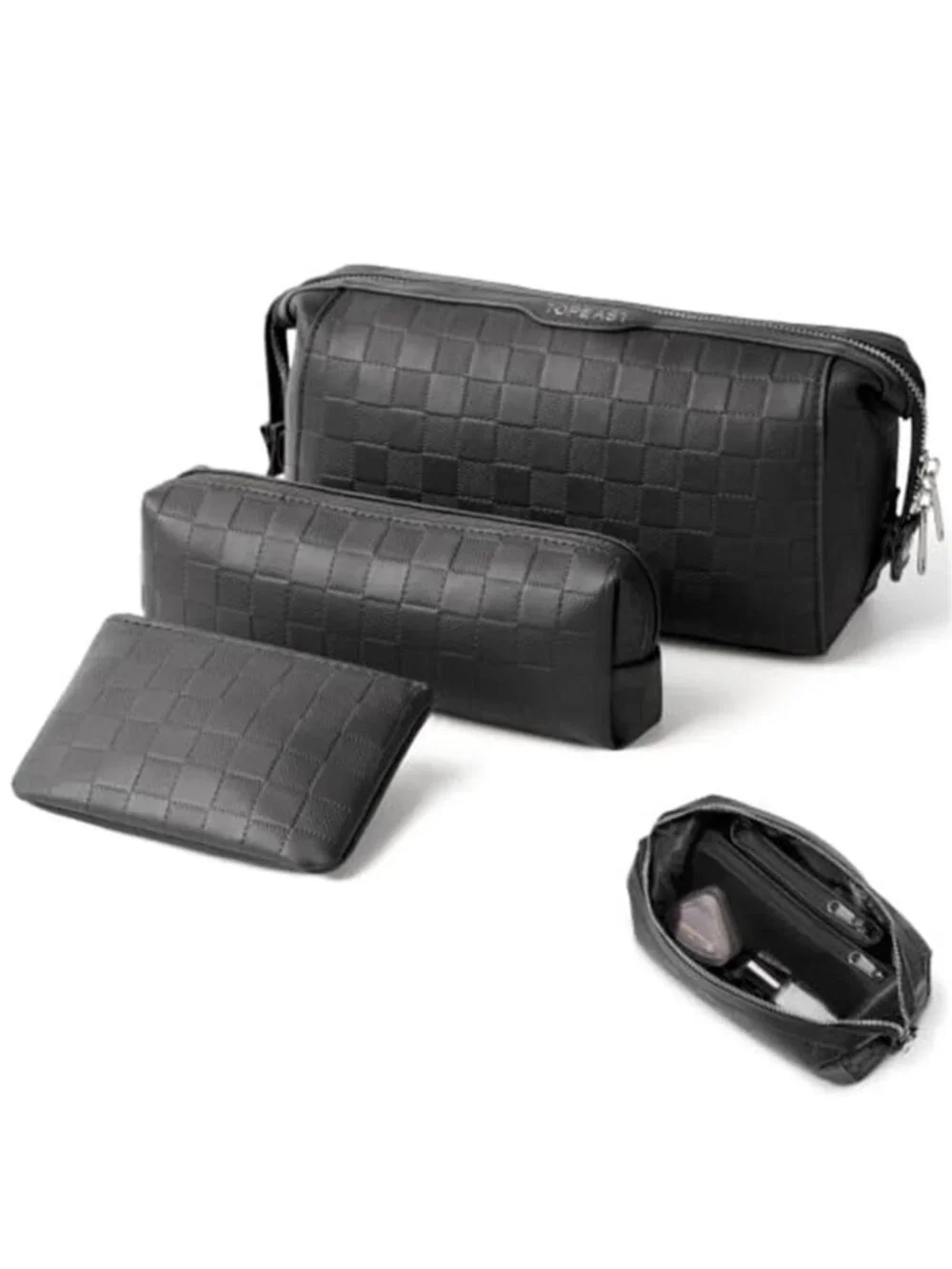 Travel Makeup Bag Cosmetic Bags for Women 3 Pcs Set Make Up Toiletry